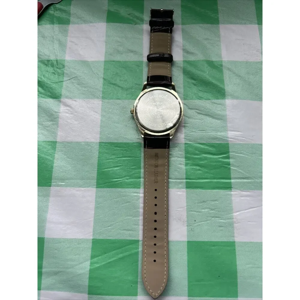 FMD Gold Tone Brown Dial Men’s Quartz Watch
